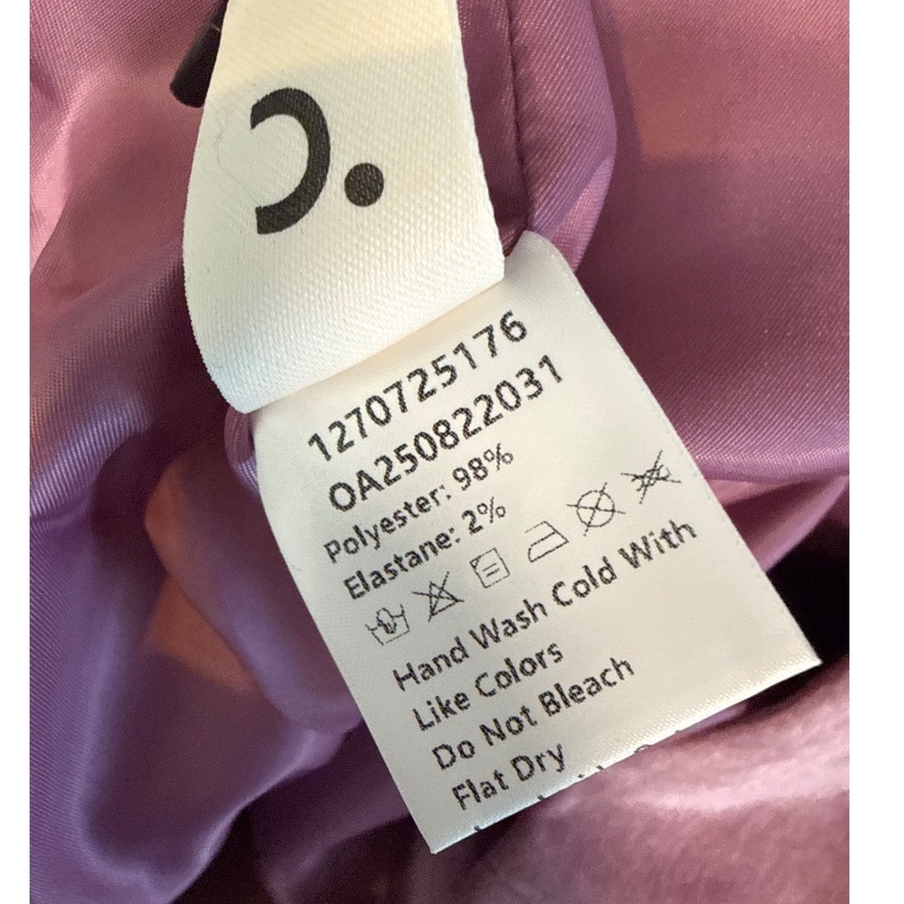 NWT Commense Womens Velvet Tailored Blazer Dusty Rose Pink Gold Button S - Picture 5 of 5